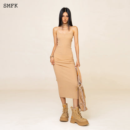 SMFK WildWorld Mermaid Knitted Silk Brace Dress