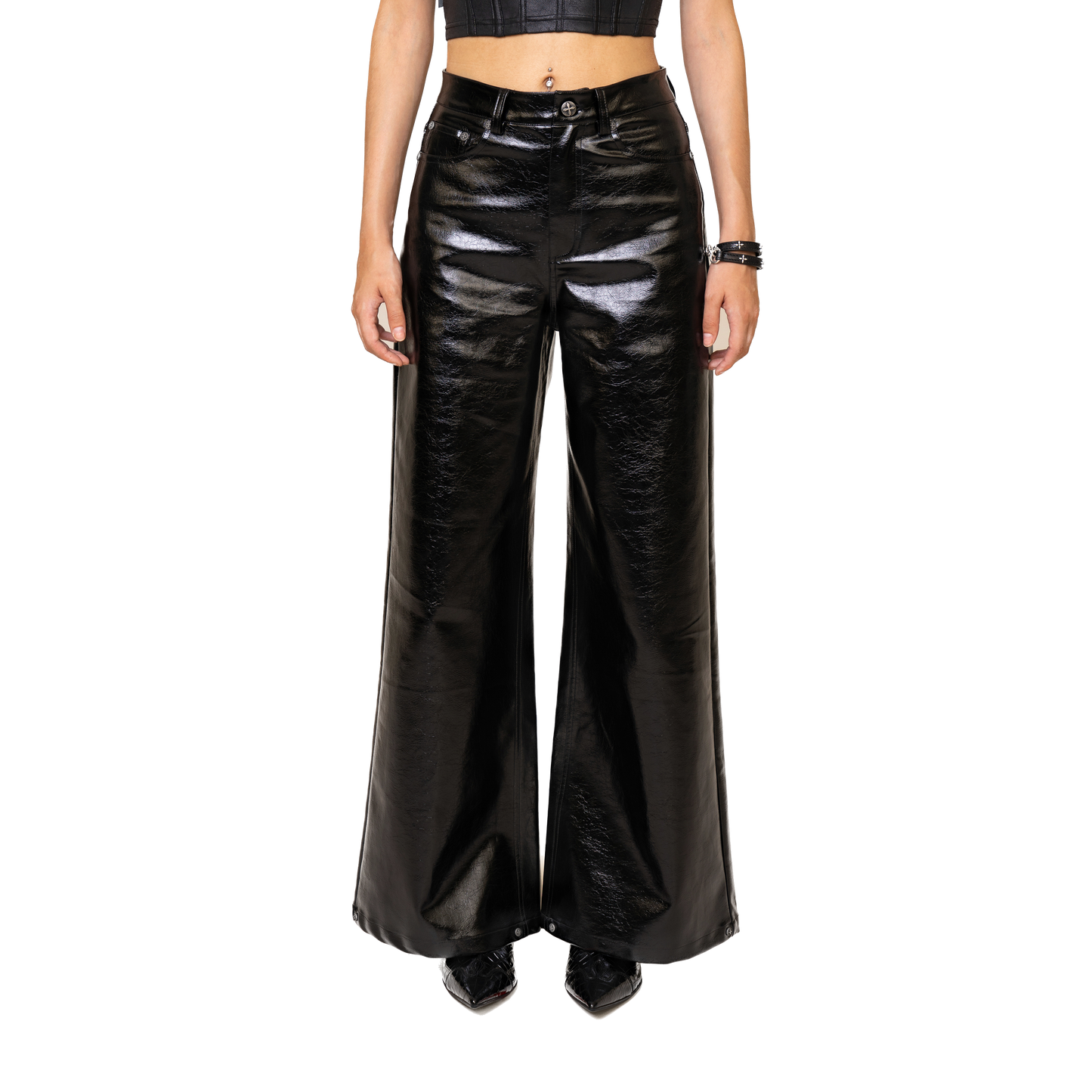 SMFK WildWorld Loose Leather Trousers