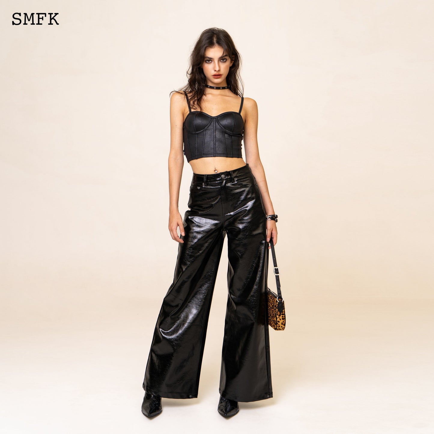 SMFK WildWorld Loose Leather Trousers