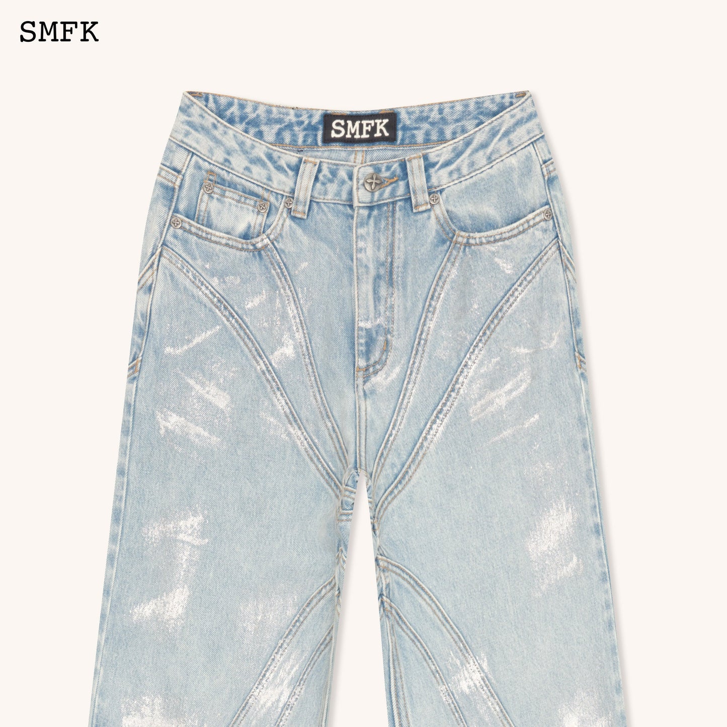 SMFK WildWorld Pheonix Loose Jeans Ocean Blue