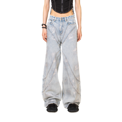 SMFK WildWorld Pheonix Loose Jeans Ocean Blue