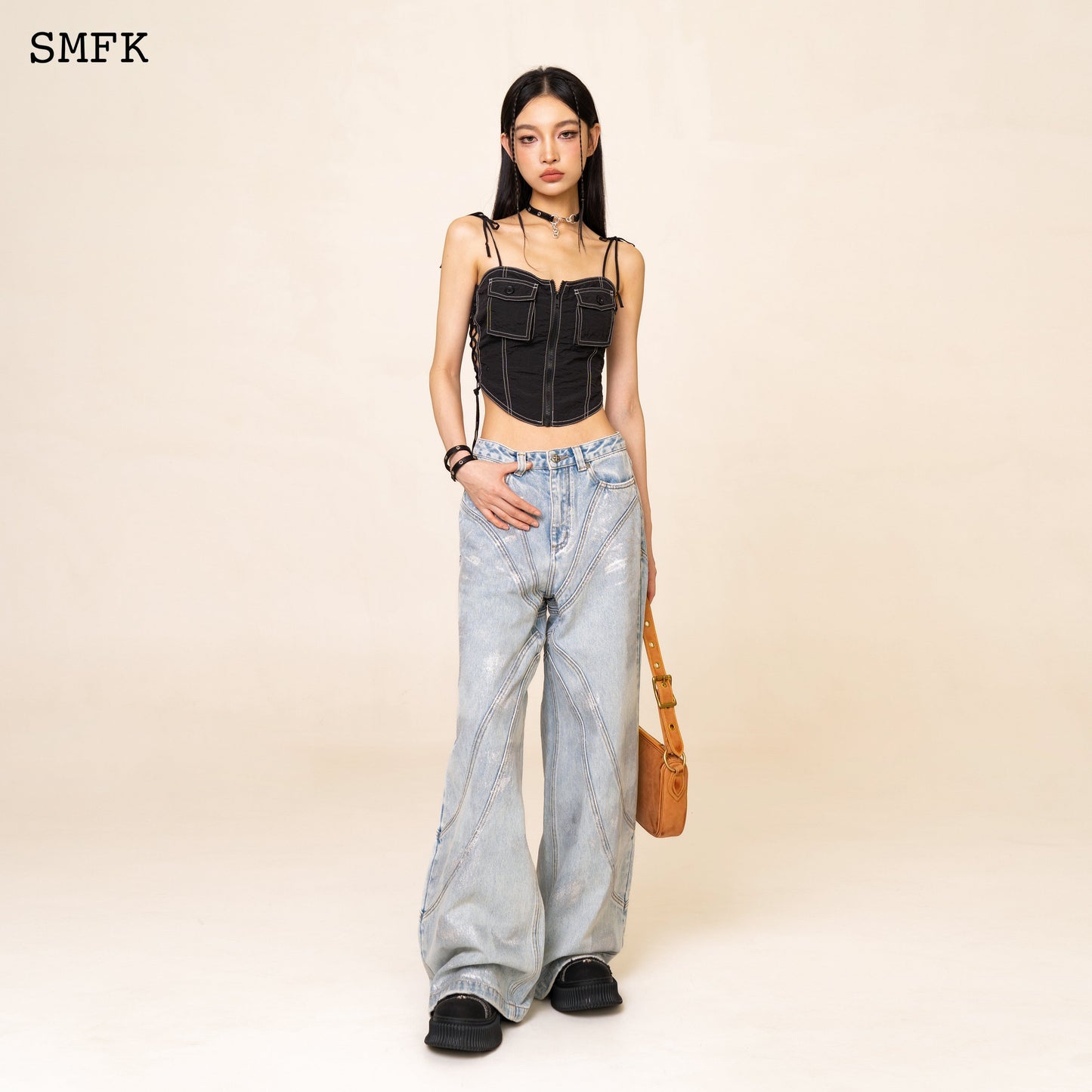 SMFK WildWorld Pheonix Loose Jeans Ocean Blue