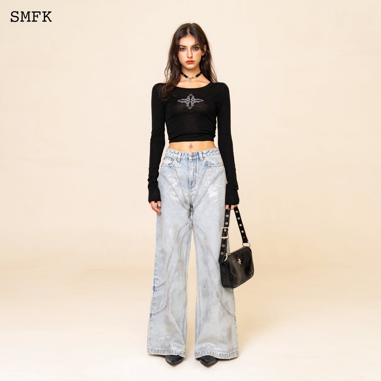 SMFK WildWorld Pheonix Loose Jeans Ocean Blue