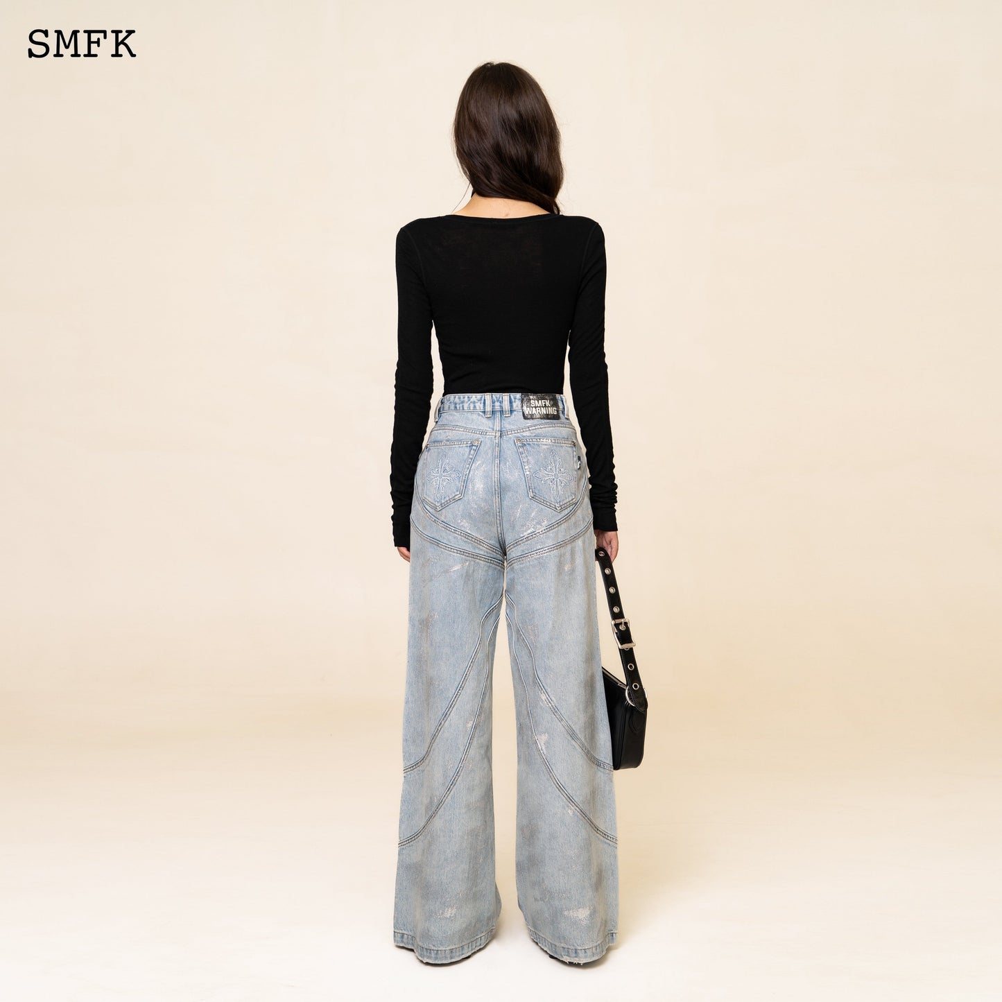 SMFK WildWorld Pheonix Loose Jeans Ocean Blue