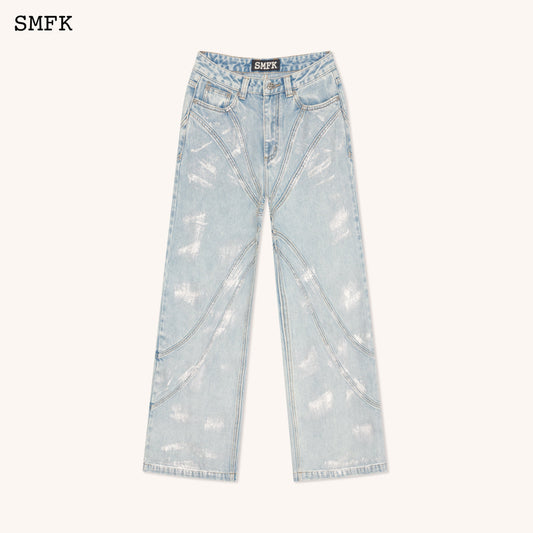 SMFK WildWorld Pheonix Loose Jeans Ocean Blue