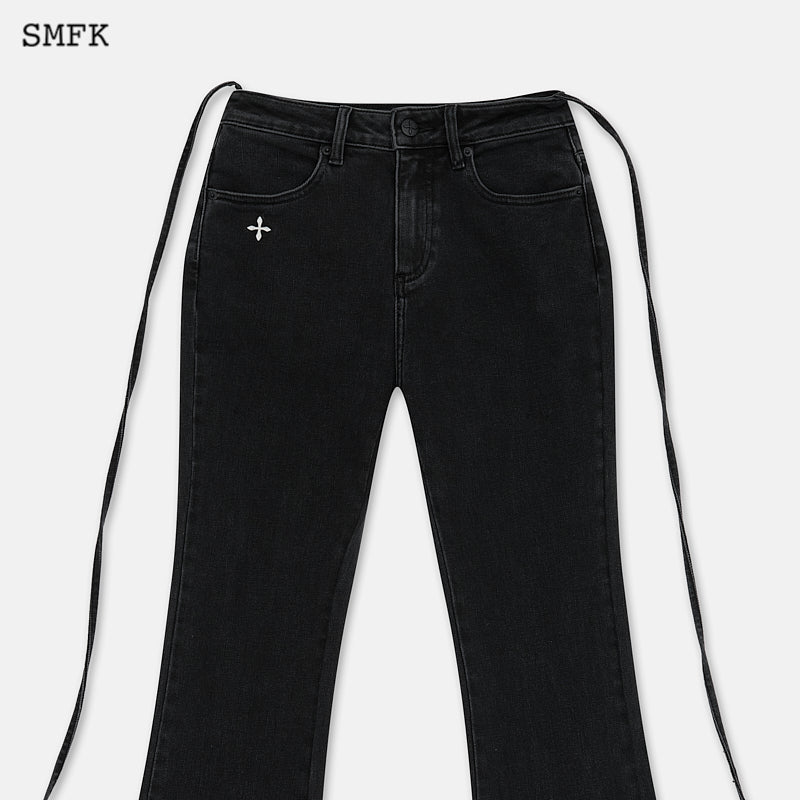 SMFK Mermaid Vintage Denim Jeans Black - Fixxshop