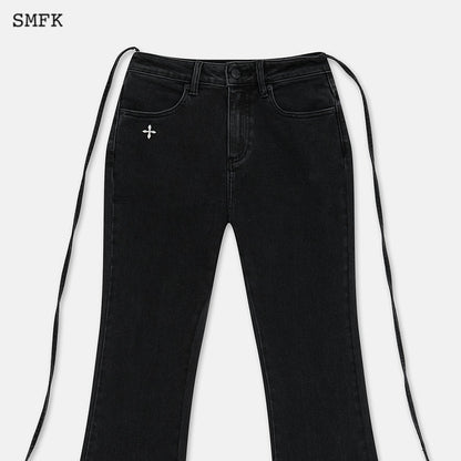 SMFK Mermaid Vintage Denim Jeans Black - Fixxshop