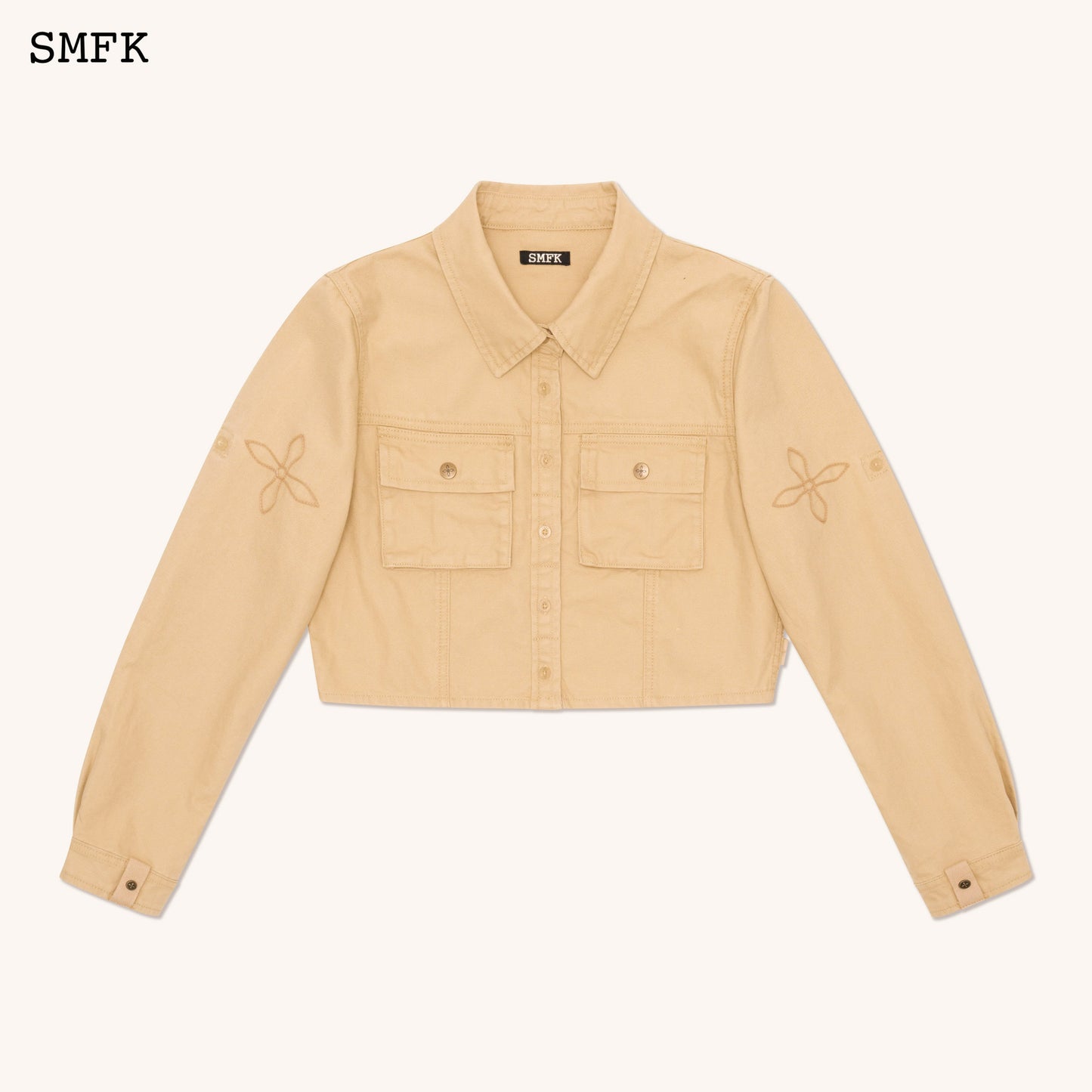 SMFK Compass Desert Workwear Style Short Shirt