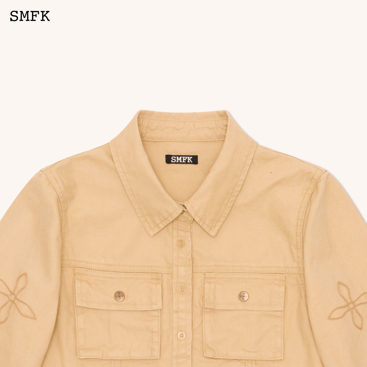 SMFK Compass Desert Workwear Style Short Shirt