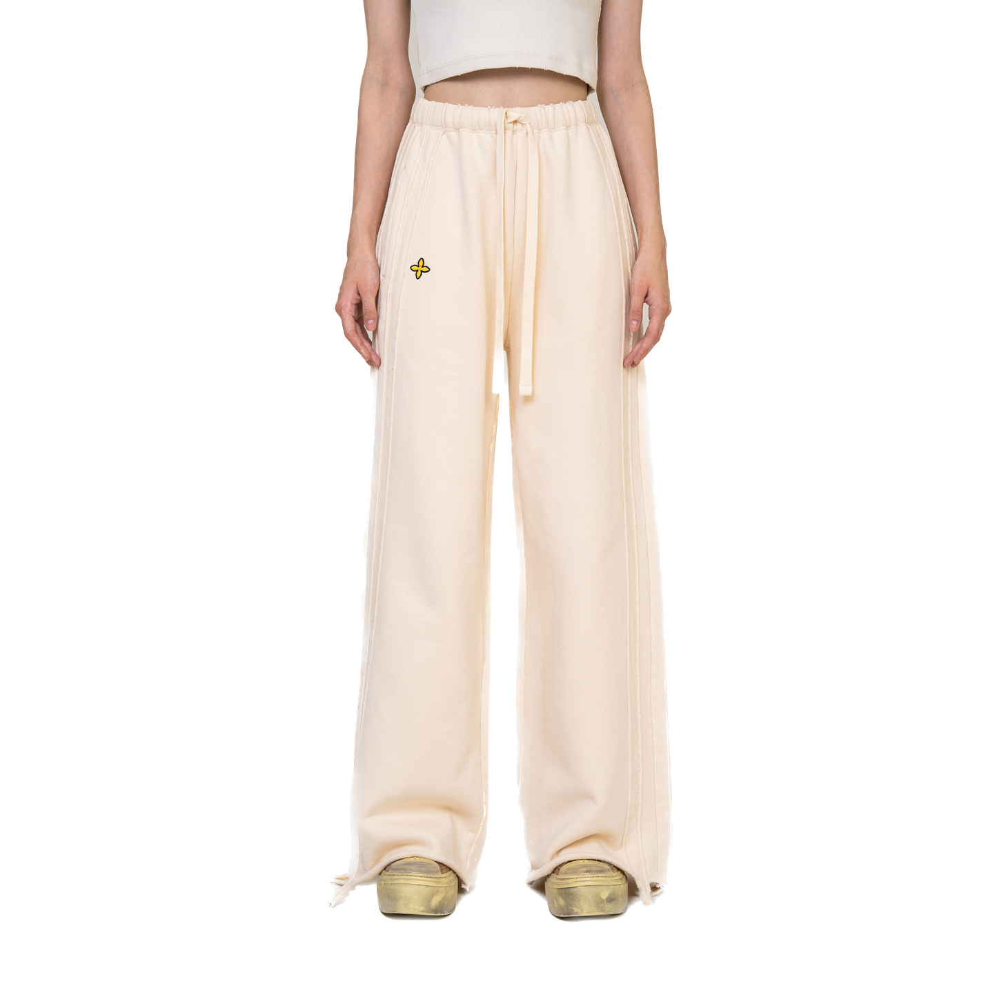 SMFK WildWorld Cream Sweatpants Culottes