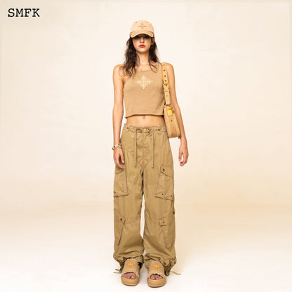 SMFK WildWorld Vintage Paratrooper Pants In Wheat