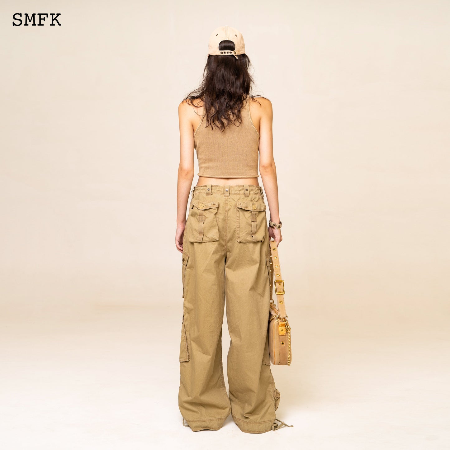 SMFK WildWorld Vintage Paratrooper Pants In Wheat