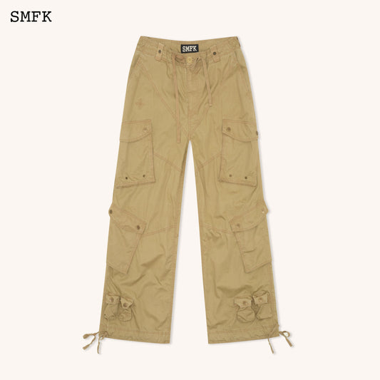 SMFK WildWorld Vintage Paratrooper Pants In Wheat