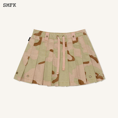 SMFK WildWorld Desert Camouflage Pleated Mini Skirt