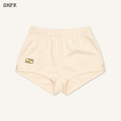 SMFK Cream Compass Vintage Running Shorts Causal