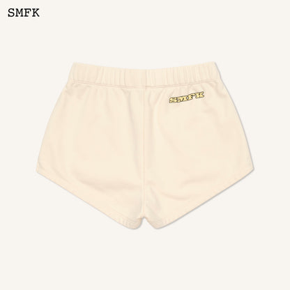 SMFK Cream Compass Vintage Running Shorts Causal