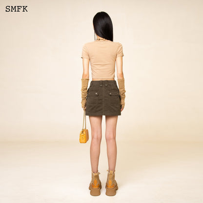 SMFK Compass Cross Sport Tights Tee In Wheat