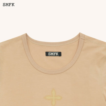 SMFK Compass Cross Sport Tights Tee In Wheat