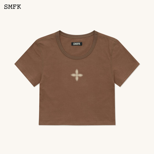 SMFK Compass Cross Sport Tights Tee In Brown