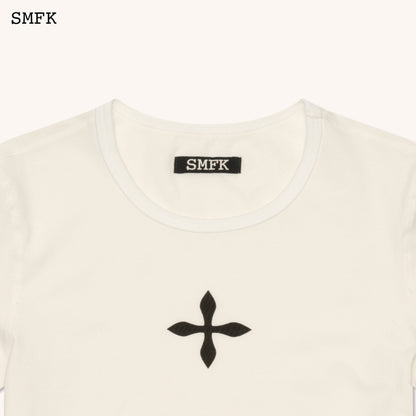 SMFK Compass Cross Sport Tights Tee In White