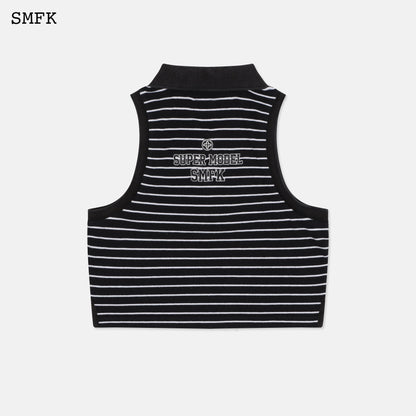 SMFK Wilderness Black Stripe Polo Vest