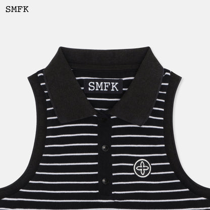 SMFK Wilderness Black Stripe Polo Vest