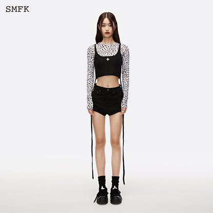 SMFK Mermaid Wool Knit Vest Midnight Black - Fixxshop