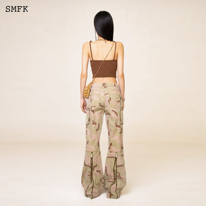 SMFK WildWorld Desert Tactic Tube Top In Brown