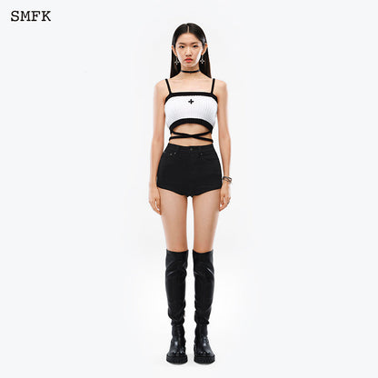 SMFK Mermaid Vintage Knitted Camisole White - Fixxshop