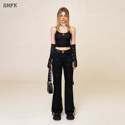 SMFK Compass Classic Woolen Knitted Tube Top Black