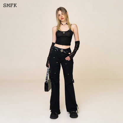 SMFK Compass Classic Woolen Knitted Tube Top Black