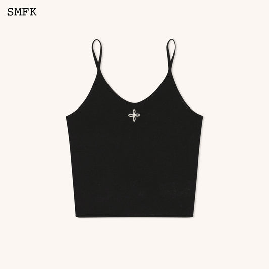 SMFK Compass Classic Woolen Knitted Tube Top Black