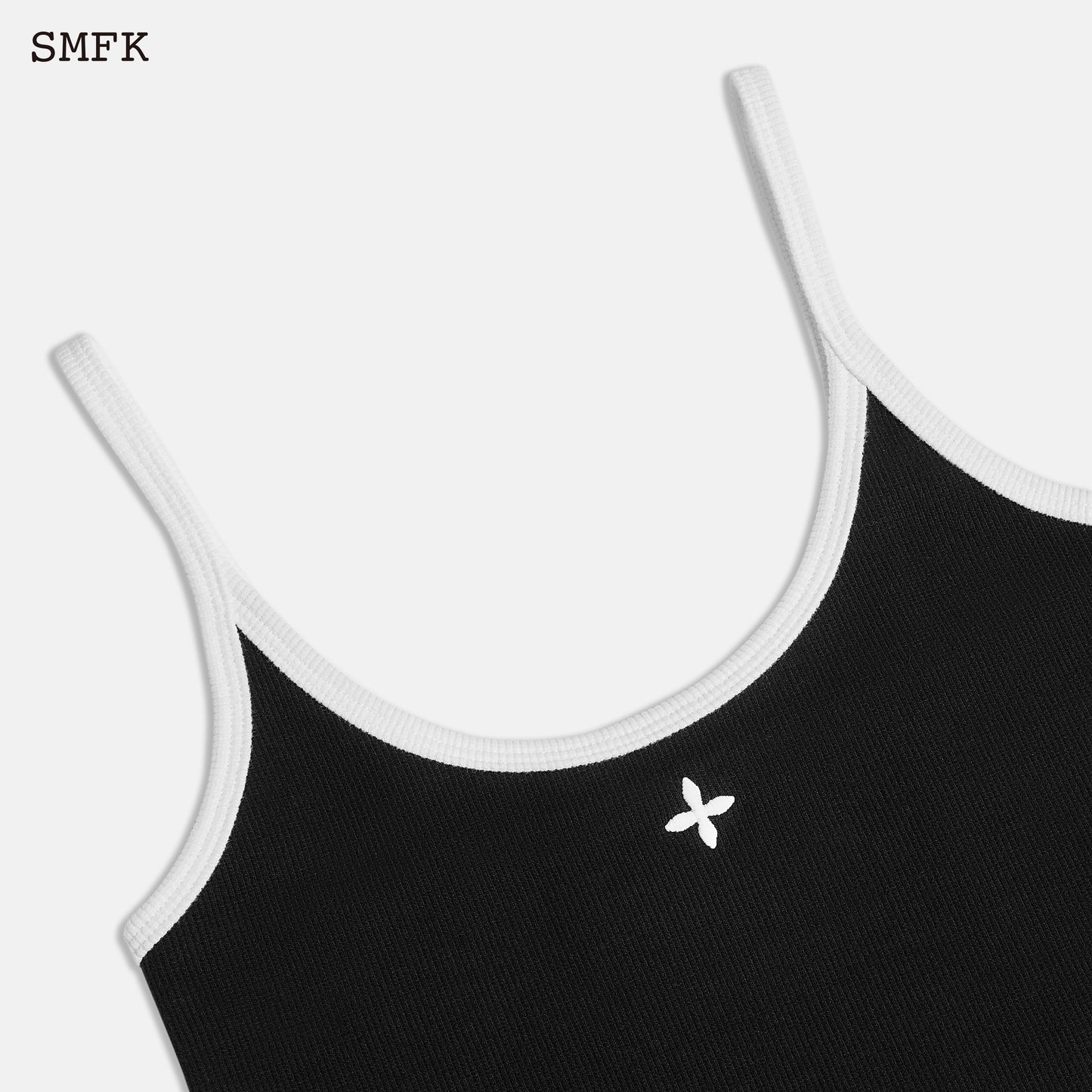 SMFK Compass Cross Flower Vintage Tank Top Black And White - Fixxshop