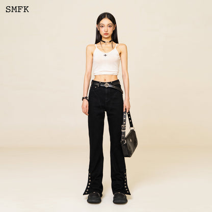 SMFK Compass Classic Woolen Knitted Tube Top In White