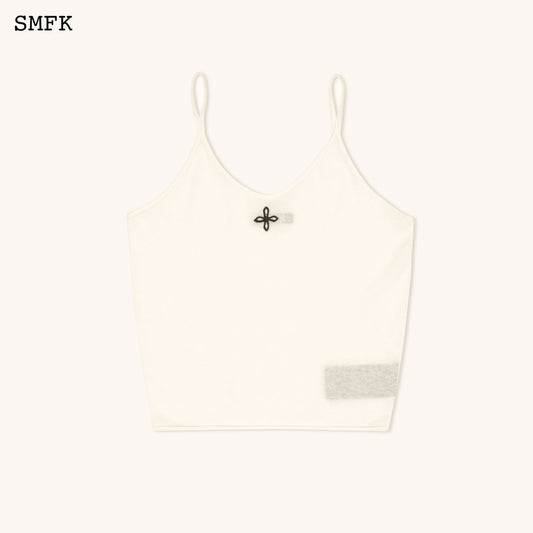 SMFK Compass Classic Woolen Knitted Tube Top In White