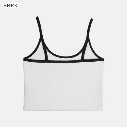 SMFK Compass Cross Flower Vintage Tank Top White And Black - Fixxshop