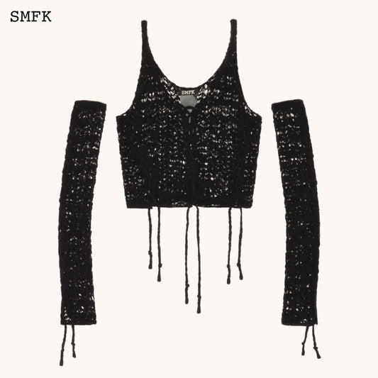 SMFK WildWorld Black Jellyfish Weaved Top Set