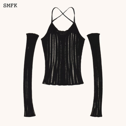 SMFK WildWorld Spider Web Knitted Top Set