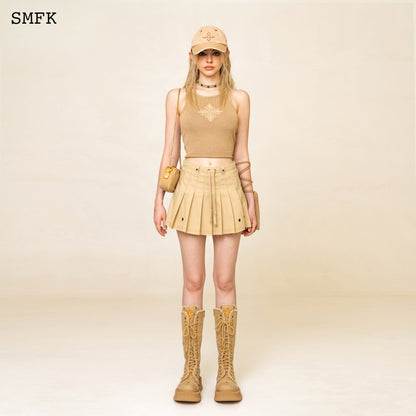 SMFK WildWorld Vintage Chunky Knitted Vest Top