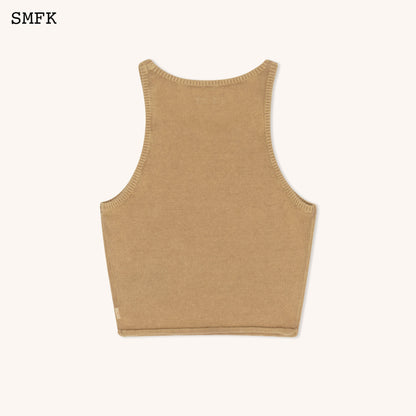 SMFK WildWorld Vintage Chunky Knitted Vest Top