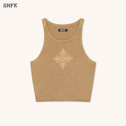 SMFK WildWorld Vintage Chunky Knitted Vest Top