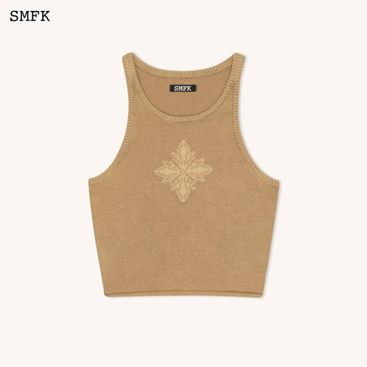 SMFK WildWorld Vintage Chunky Knitted Vest Top