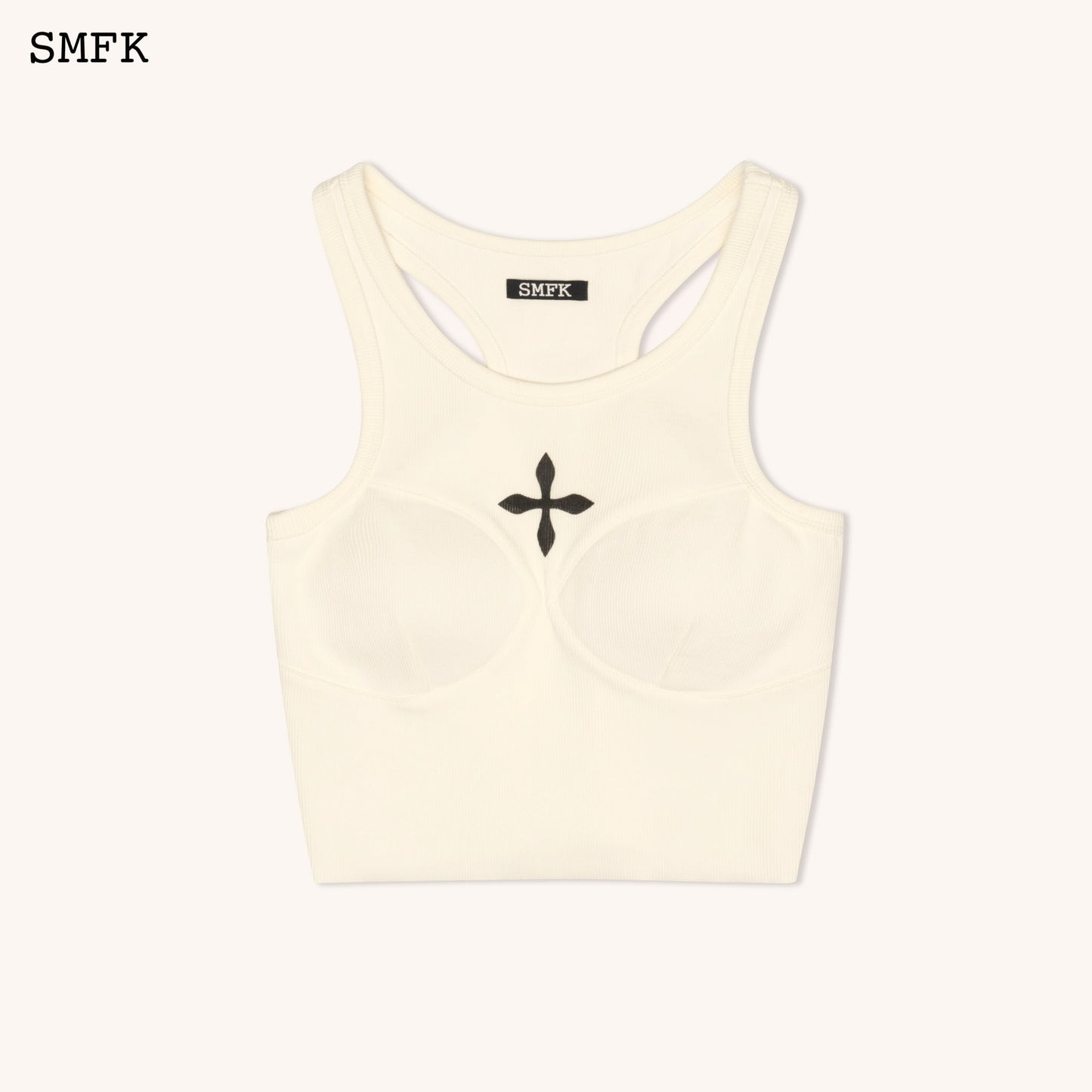 SMFK Compass Classic Cross Rider Vest Top In White