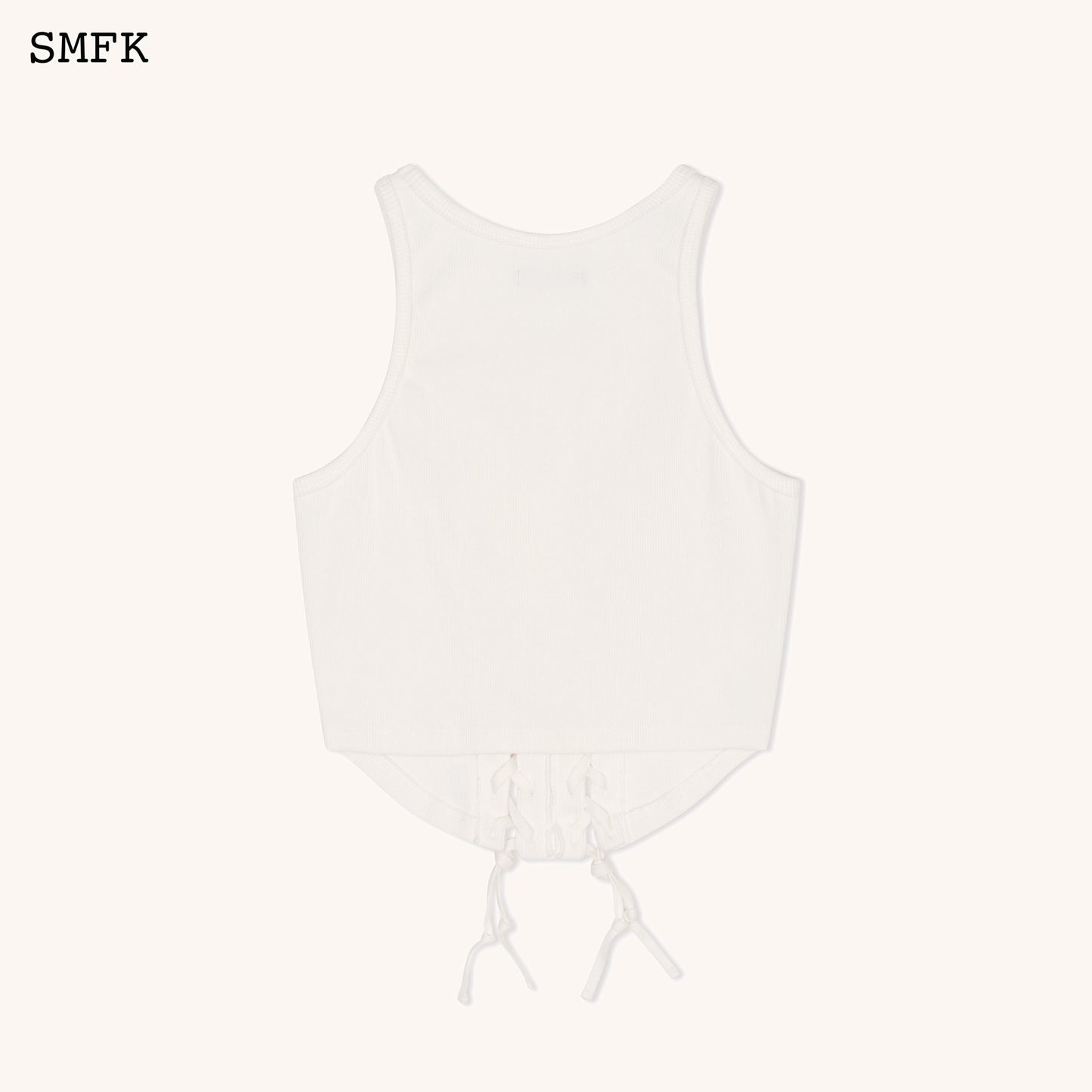 SMFK Compass Baseball Deconstruct Vest Top In White