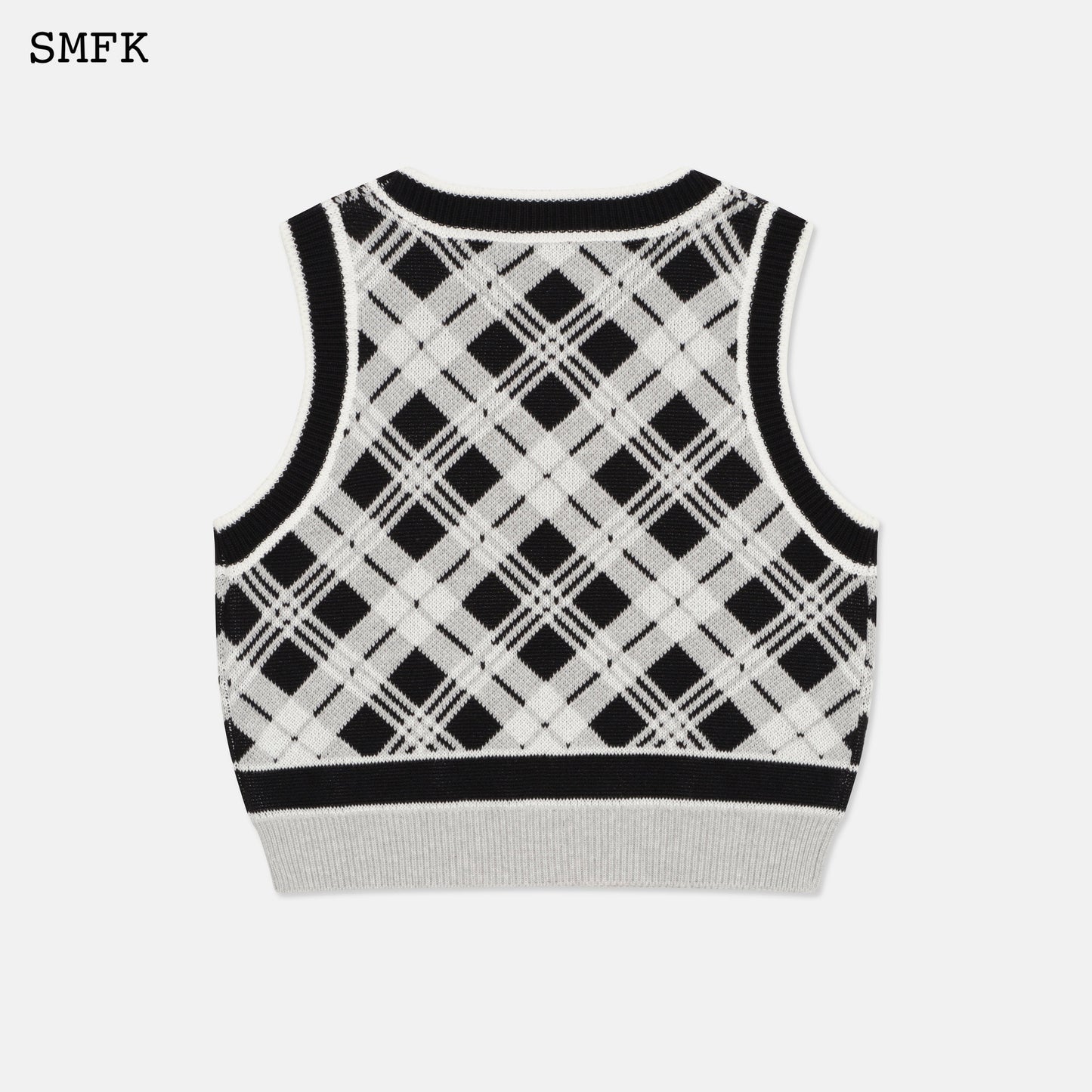 SMFK Wilderness Black And White Polo Vest