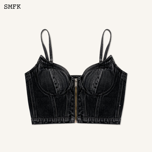 SMFK WildWorld Devil Denim Corset Vest