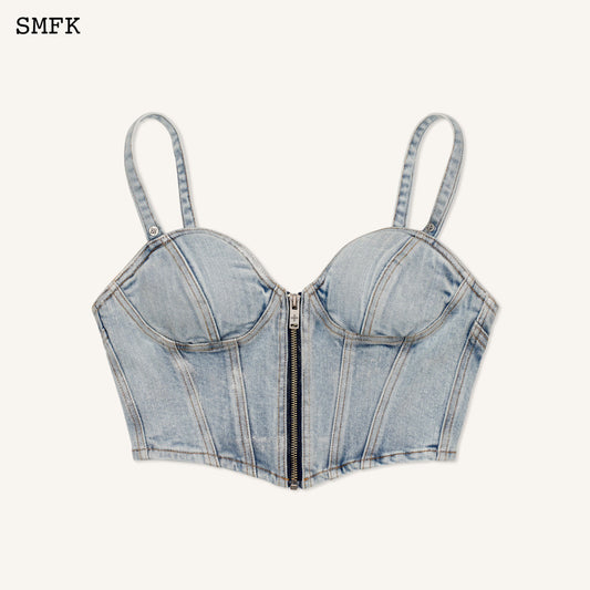 SMFK WildWorld Stray Denim Corset Vest