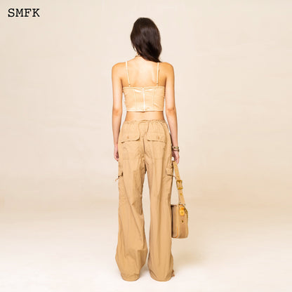 SMFK WildWorld Desert Viper Corset Vest Top In Wheat