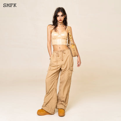 SMFK WildWorld Desert Viper Corset Vest Top In Wheat