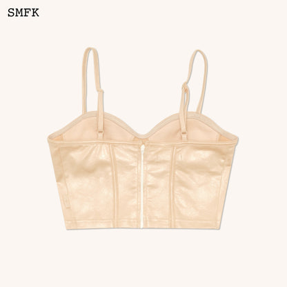 SMFK WildWorld Desert Viper Corset Vest Top In Wheat